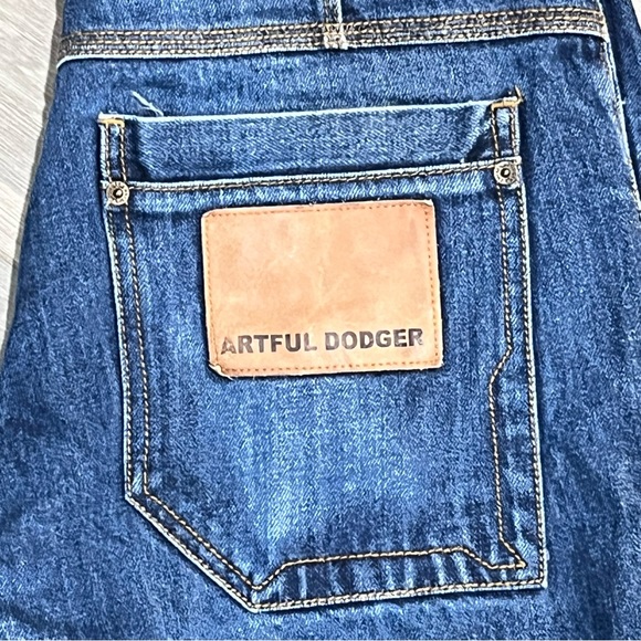 Artful Dodger mens Jeans Sz 33x31 Blue Straight Denim Hip Hop Skater Classiccore - Picture 4 of 15